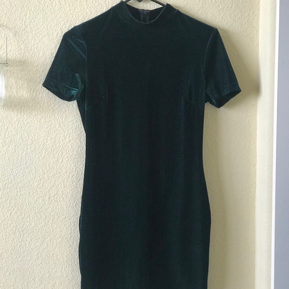 Velvet Green Dress